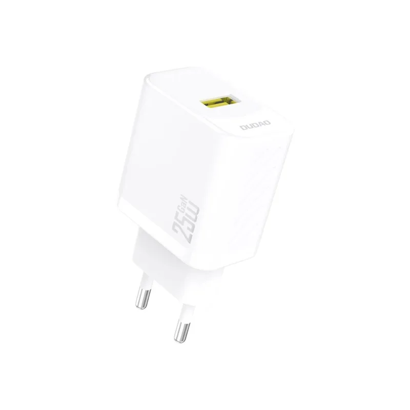 Dudao A27S nabíječka do sítě USB-A QC / 25W / GaN / bílá