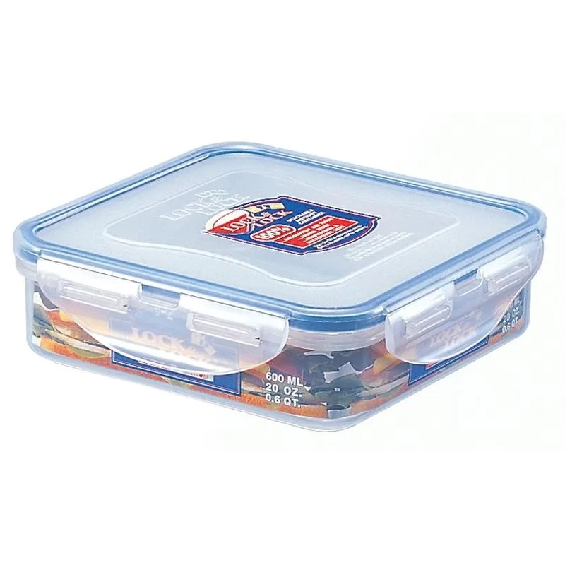 LOCK & LOCK Контейнер для їжі 600 мл, 15,5 x 15,5 x 4,5 см, HPL822