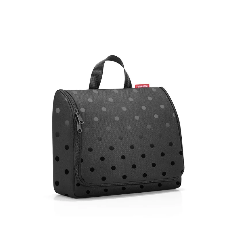 Kozmetická taštička Reisenthel Toiletbag XL Glossy Dots Black