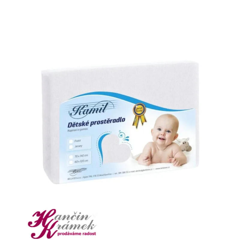 Detská plachta Jersey DJ/001 biela Rozmer 70x140