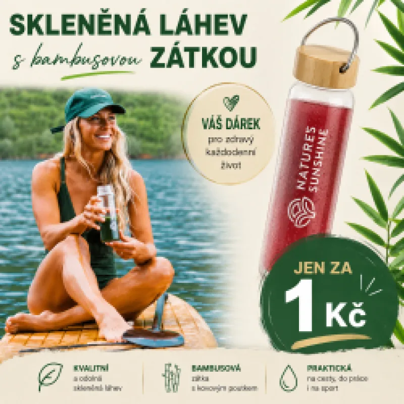 NSP Sklenená fľaša s logom | 500 ml | AKCIA: ZĽAVA