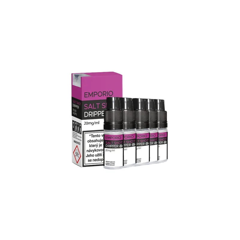Emporio Dripper SALT SHOT - 70/30 - 5x10ml - 20mg  Salt nikotinový booster