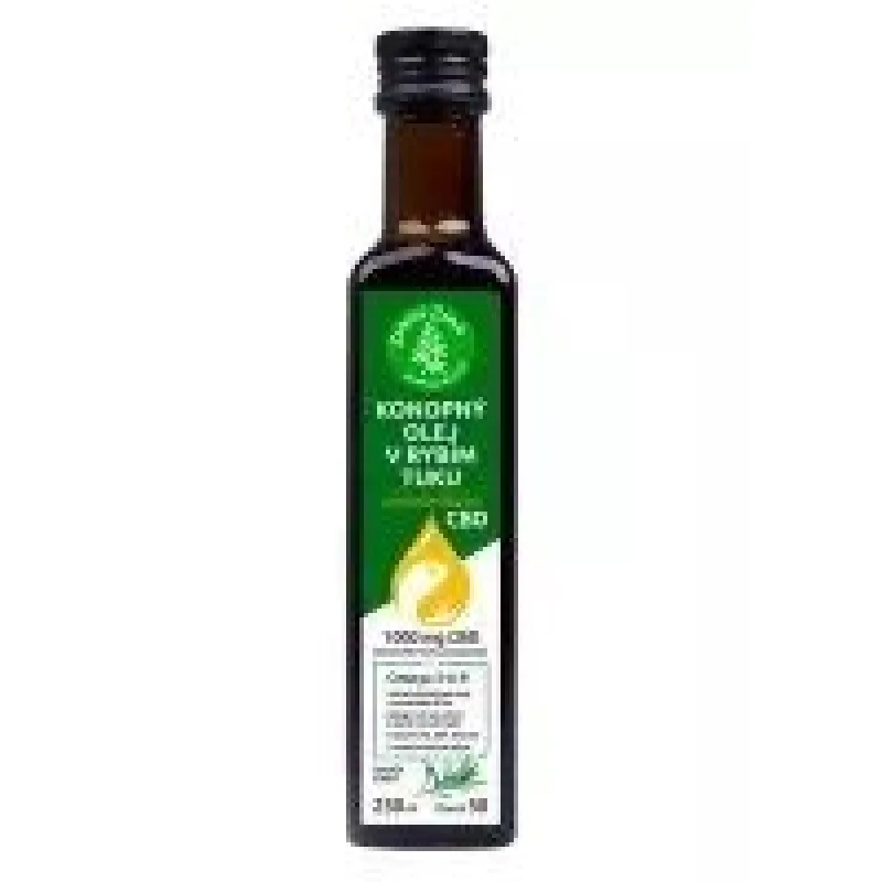 Green Earth Hanföl in Fischöl mit CBD, 250 ml