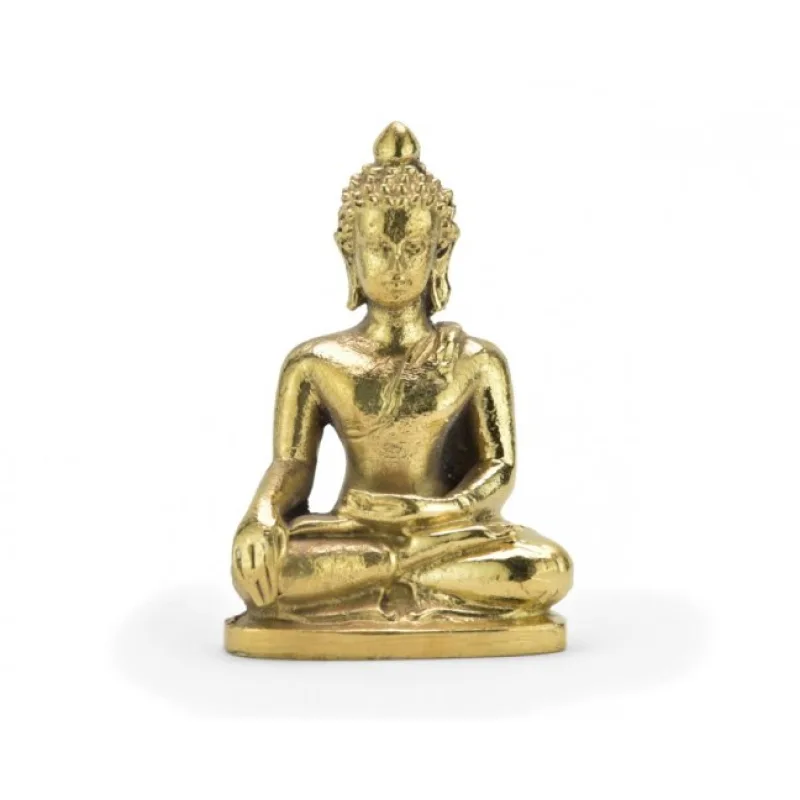 Soška osvícený Buddha, mosaz - sádra, 6 cm