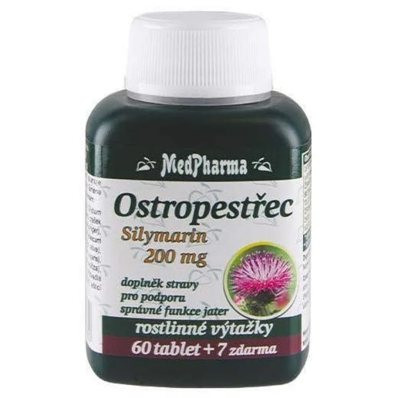 MedPharma Pestrec silymarín 200 mg 67 tabliet