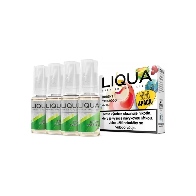 Liqua 4x10ml Bright Tobacco 6mg