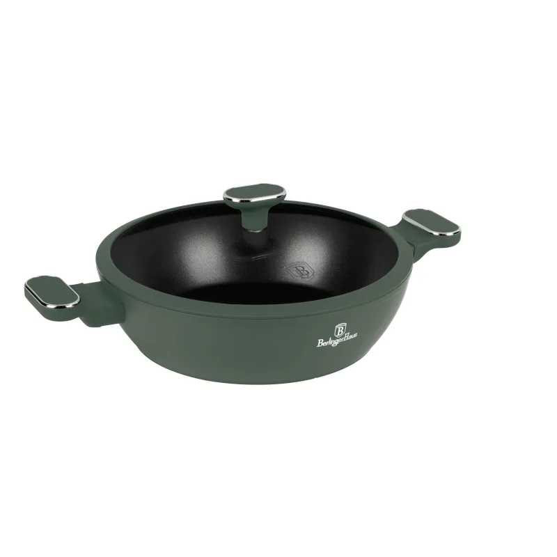 BERLINGERHAUS Kastrol s titanovým povrchem a poklicí 28 cm Matte Green Collection