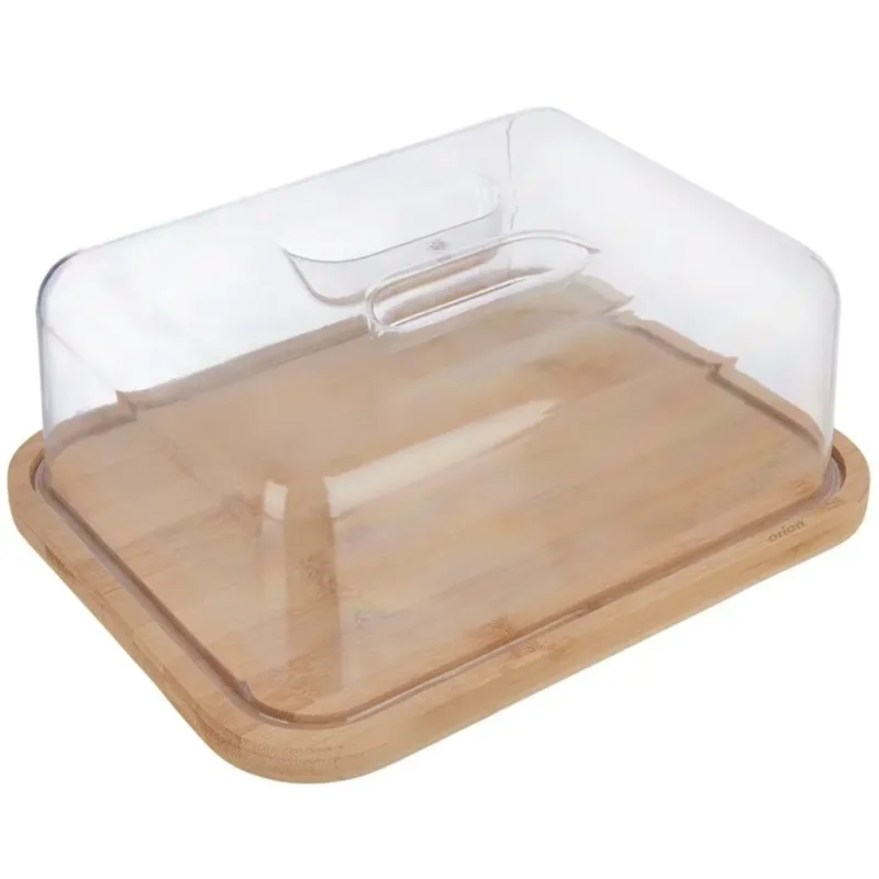 Prkénko servírovací s poklopem 28x22x11 cm, bambusové ORION 126849