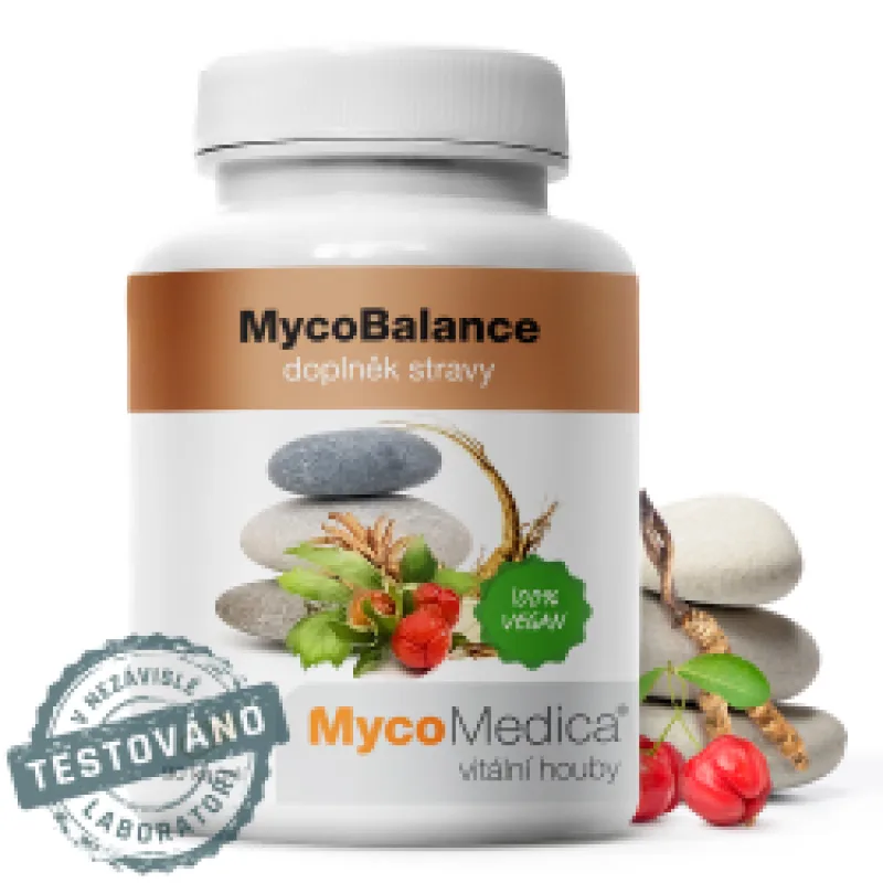MycoMedica MycoBalance | ≥30/x/x % | VITALITA + ŽIVOTNÁ SILA + SILNÁ IMUNITA | 90 kapsúl