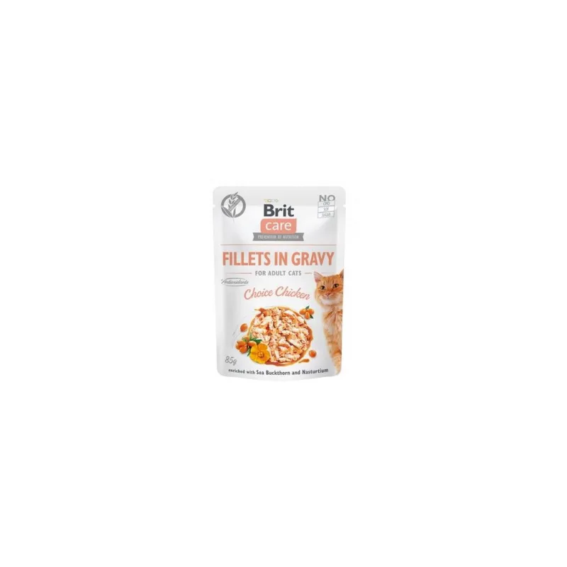 Brit Care Cat Fillets in Gravy Choice Chicken 85g