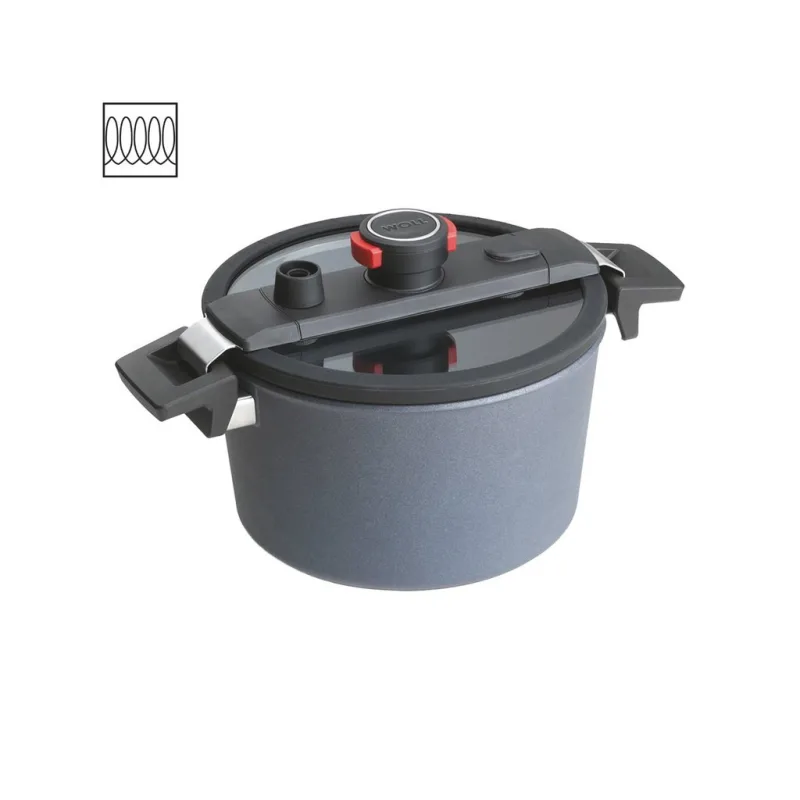Titanový Polotlakový hrnec Diamond Active Lite 24 cm na indukci - WOLL  Polotlakový hrnec s nepřilnavým povrchem Diamond Active Lite 24 cm na indukci