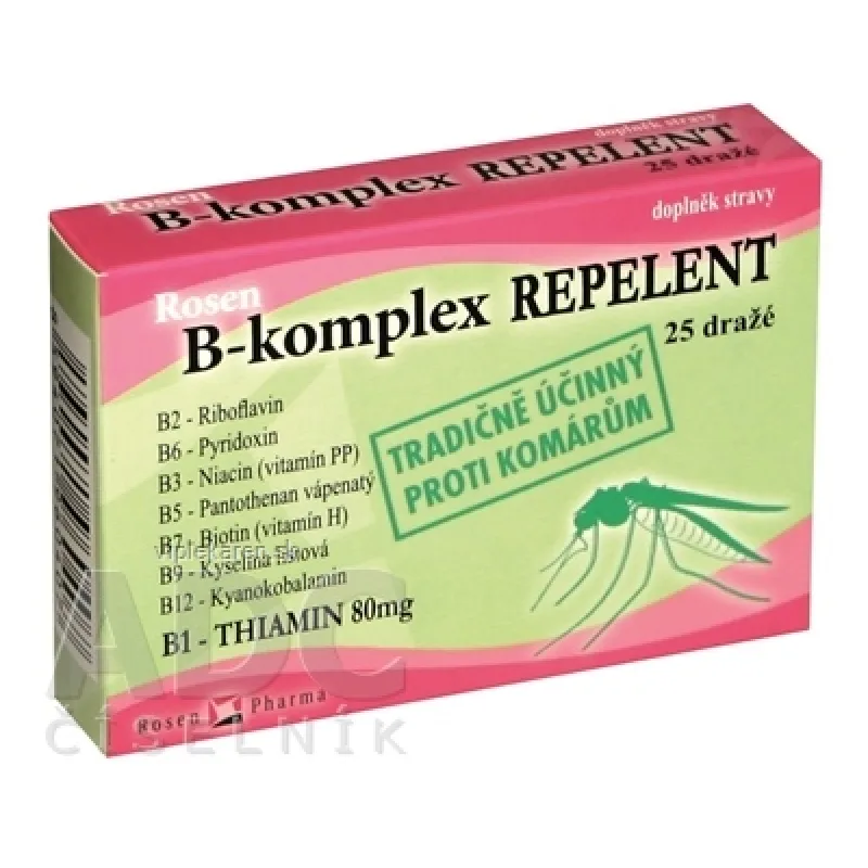 ROSENPHARMA B-komplex repelent 25 tabliet