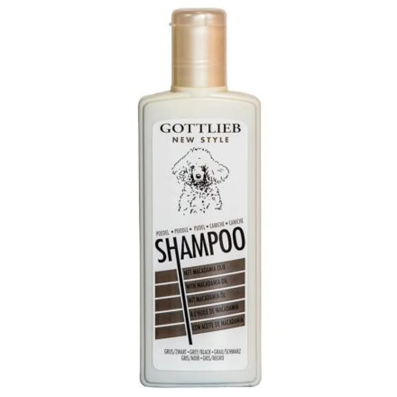 Gottlieb šampón Pudl s makadam.olejom Black 300ml