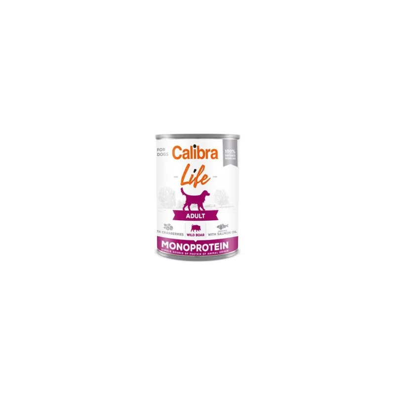 Calibra Dog Life  konz.Adult Wild boar with cran. 400g