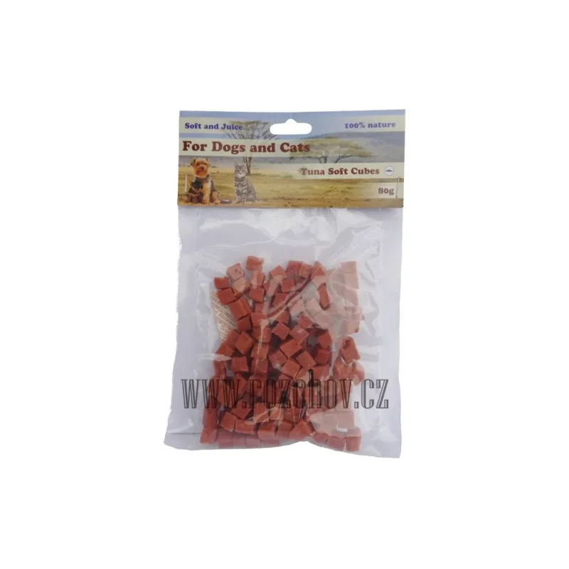 Soft D&C tuňákové maso-kostičky cca 1cm 80g