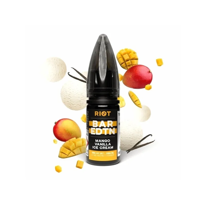Riot BAR EDTN - Salt e-liquid - Gold Mango ICE - 10ml - 20mg