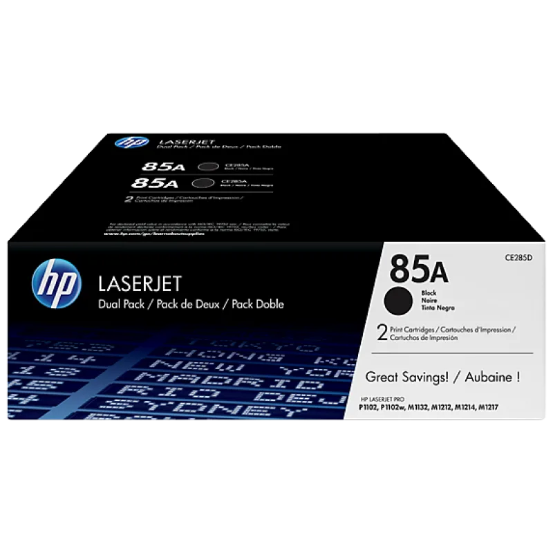 Originální toner HP CE285AD (85A) dvojbalení