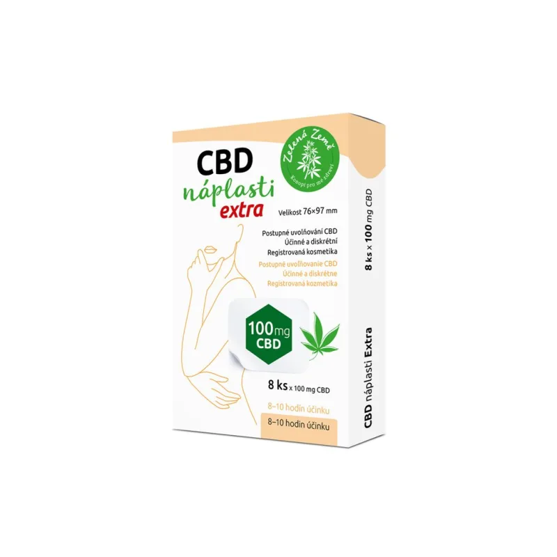 CBD náplasti Extra veľké 8 ks