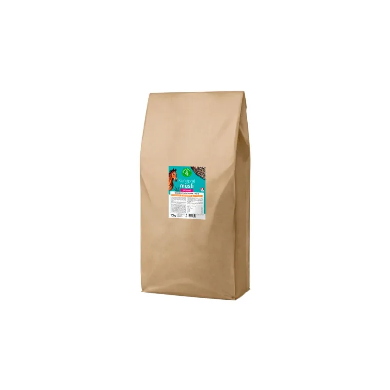 Konopné müsli pre kone, 15 kg