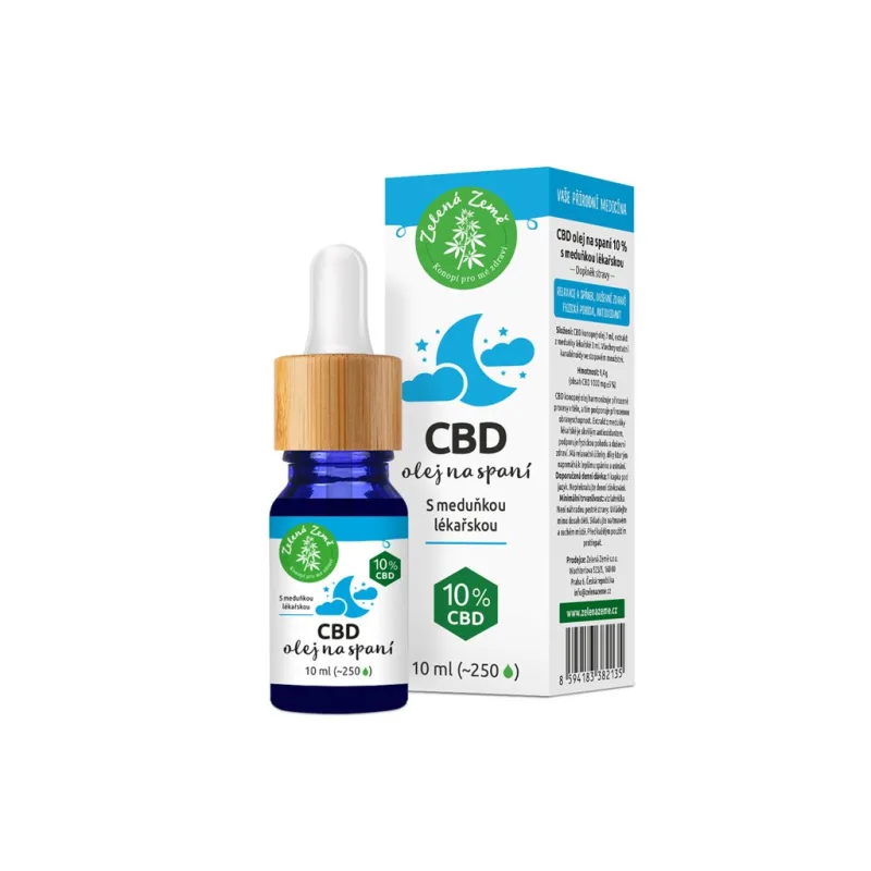 CBD kvapky pre lepší spánok, 10 ml