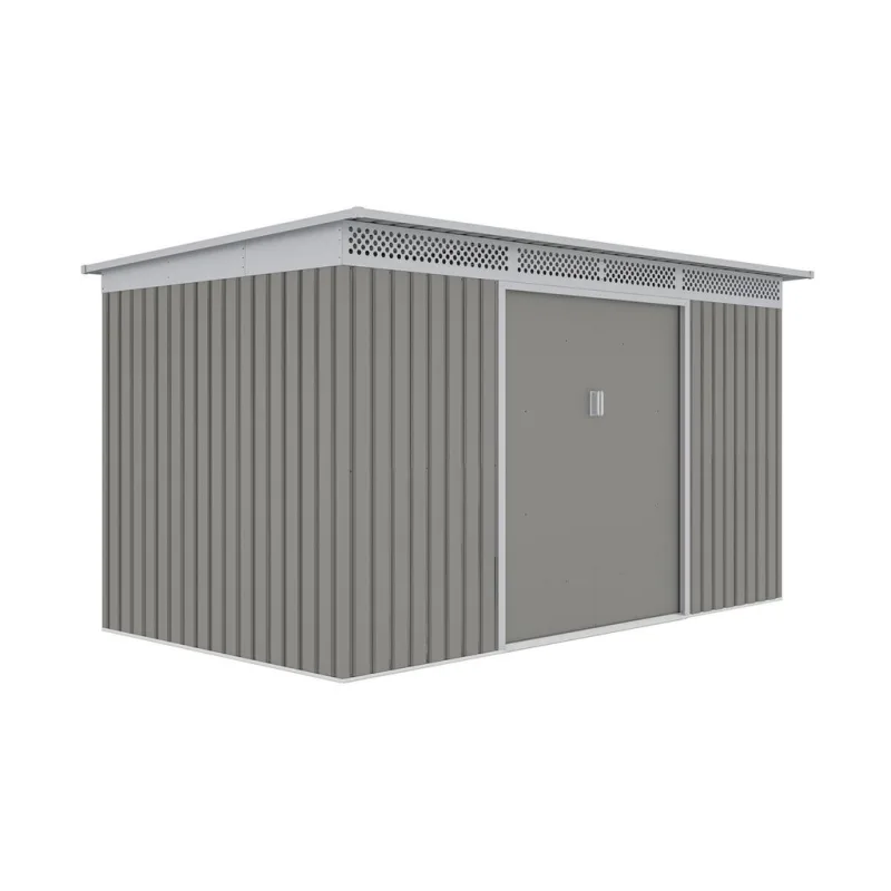 Záhradný domček G21 GRAH 700 - 340 x 206 cm, metalický šedý