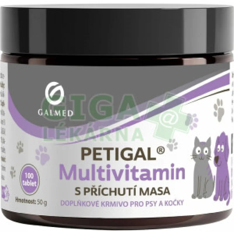 PETIGAL Multivitamín 100 tablet Galmed