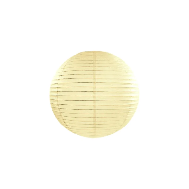 Lampion krémový 20 cm - Svatební kulaté lampiony k dekoraci