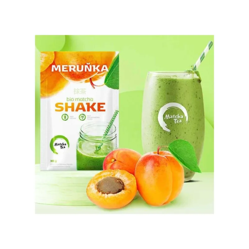 BIO Matcha marhuľový shake