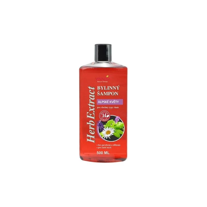 Bylinný šampón Alpské kvety HERB EXTRACT 500 ml
