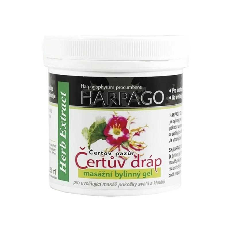 VIVACO Masážní gel Čertův dráp HERB EXTRACT 250 ml