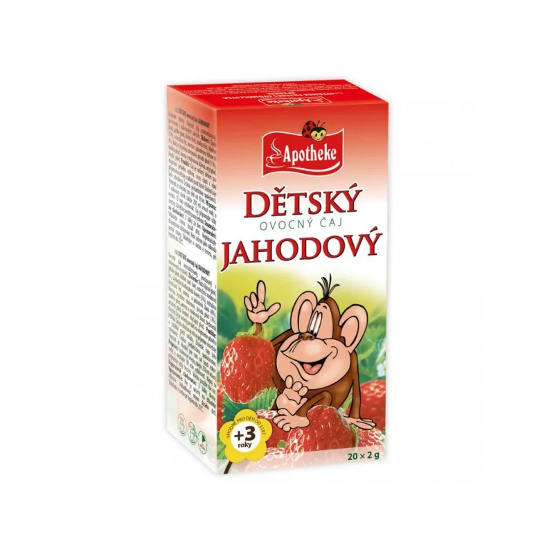 APOTHEKE Detský ovocný čaj jahoda 20 x 2 g