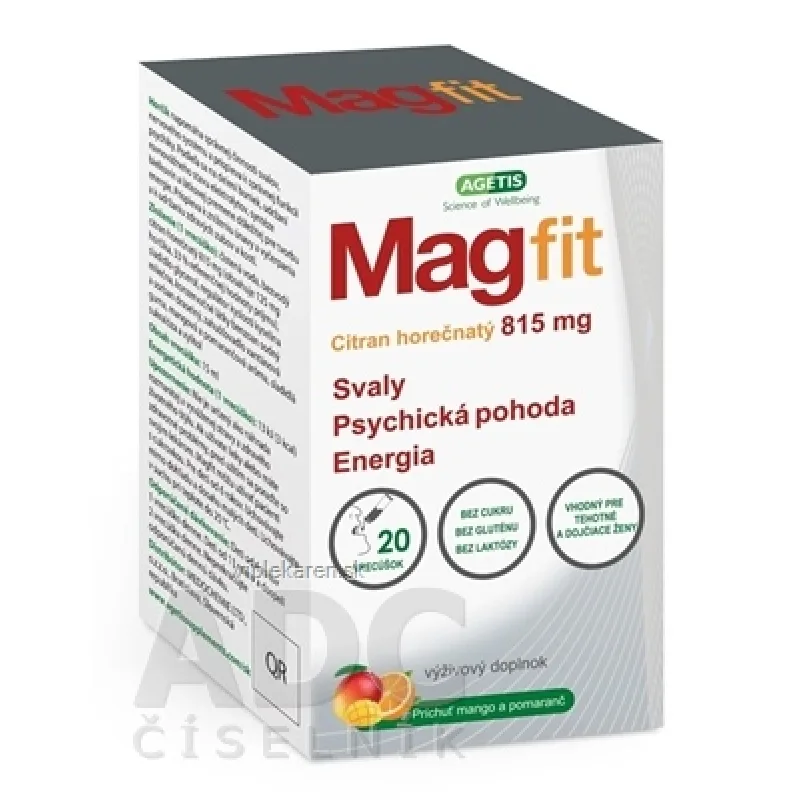 Magfit gél vo vrecúškach 1x20 ks