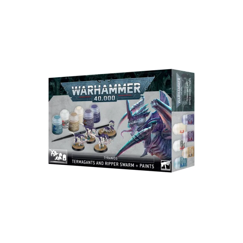 Tyranids: Termagants and Ripper Swarm + Paints Set