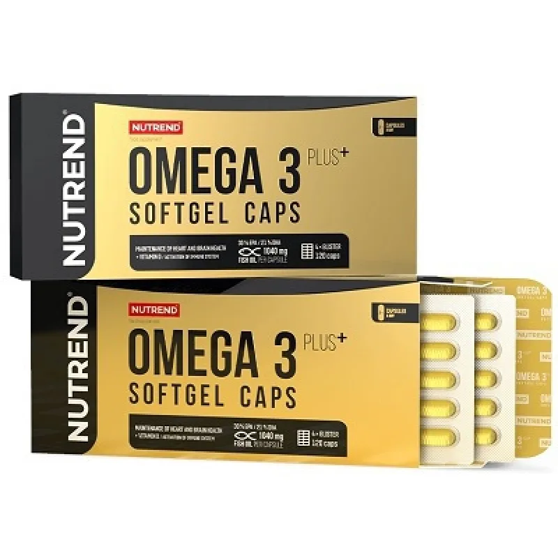 OMEGA 3 PLUS SOFTGEL CAPS, 120 kapslí