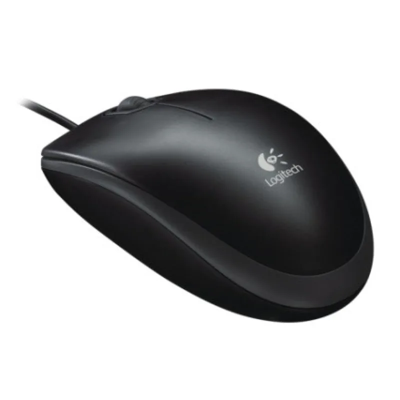 Logitech myš B110 Silent,pravák a levák,optická,3 tlačítka,kabelová,USB 910-005508