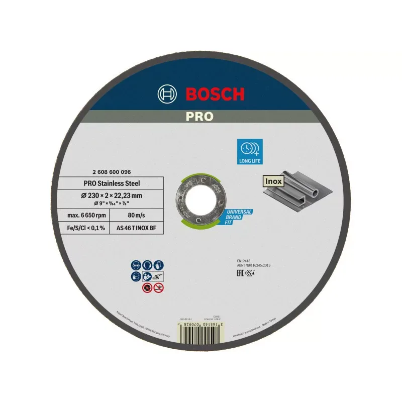 Rovný rezací kotúč Expert for Inox AS 46 T INOX BF, 230 mm, 2,0 mm