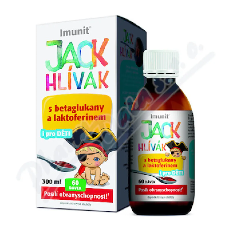 JACK HLIVAK Sirup s betaglukánmi a laktoferínom 300 ml
