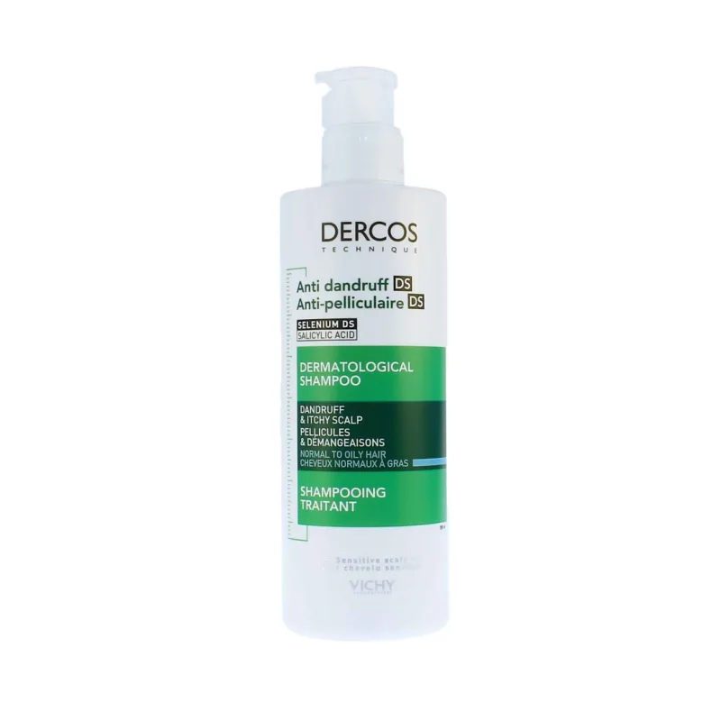 Vichy Dercos Anti-Dandruff šampón proti lupinám pre normálne až mastné vlasy 390 ml