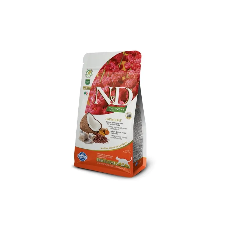Farmina N&D cat QUINOA skin&coat herring 0,3kg