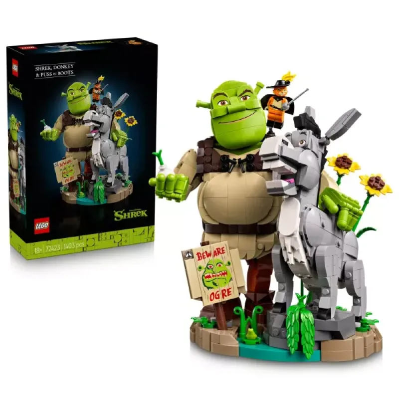 LEGO® Shrek: Shrek, Oslík a Kocúr v čižmách 72423