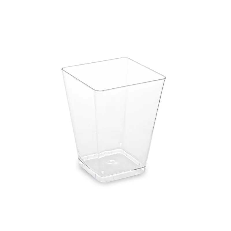 Fingerfood pohárik hranatý číry 58x58x76mm, 160ml (20ks)