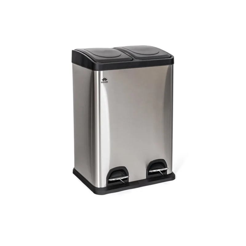 koš na tříděný odpad SAVERY 2x20l nerez/PH
