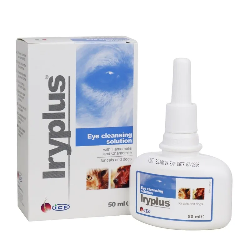 Iryplus izotonický roztok na čistenie očí pre psy a mačky 50 ml