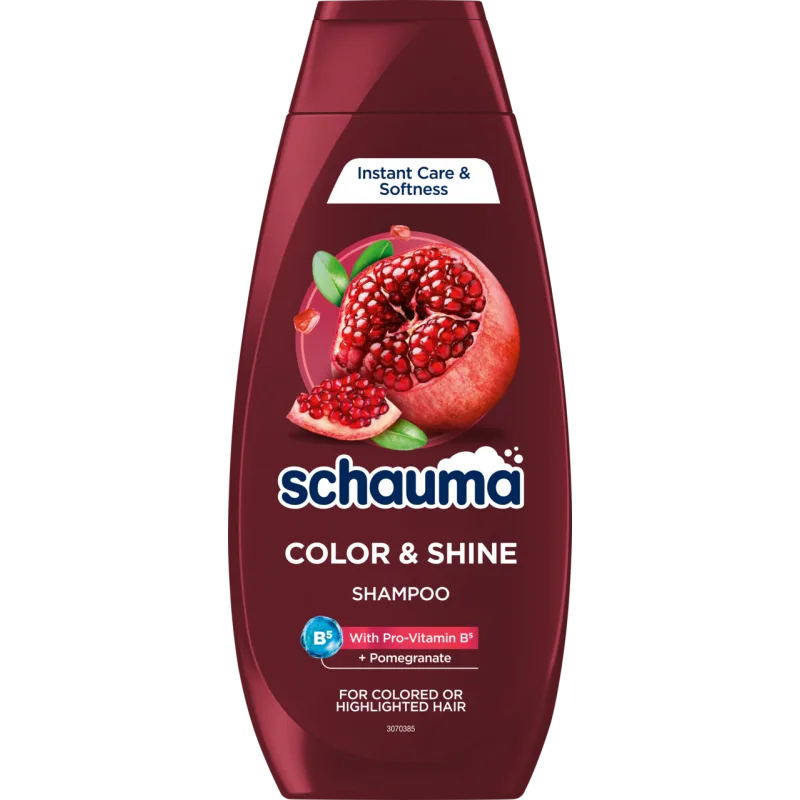 SCHAUMA, Color & Shine, szampon do włosów farbowanych i rozjaśnianych, 400 ml