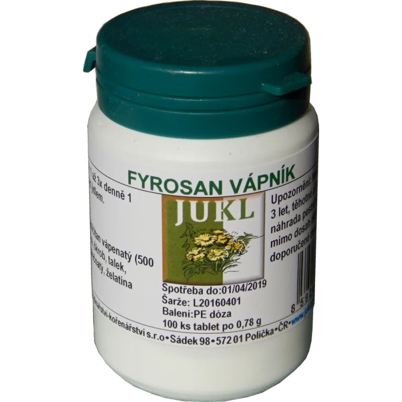 JUKL tablety Fyrosan Vápnik