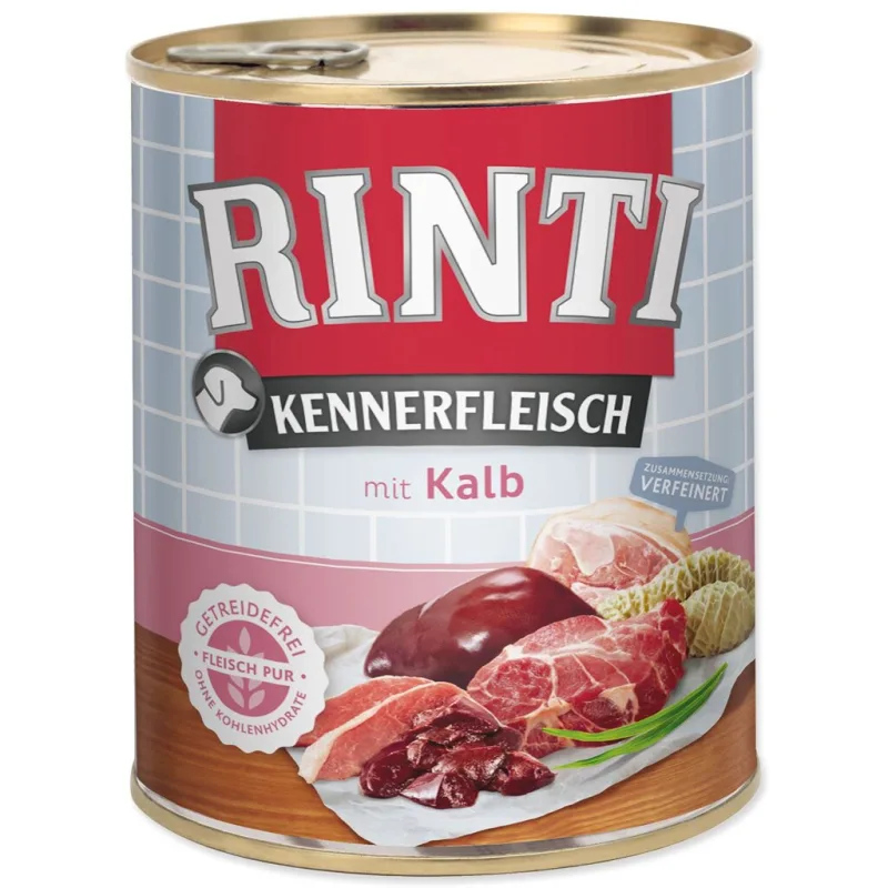 Rinti Dog teľacia konzerva 800g