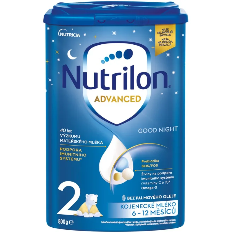 Nutrilon Advanced 2 Good Night Následná mliečna dojčenská výživa (od ukončeného 6. mesiaca)