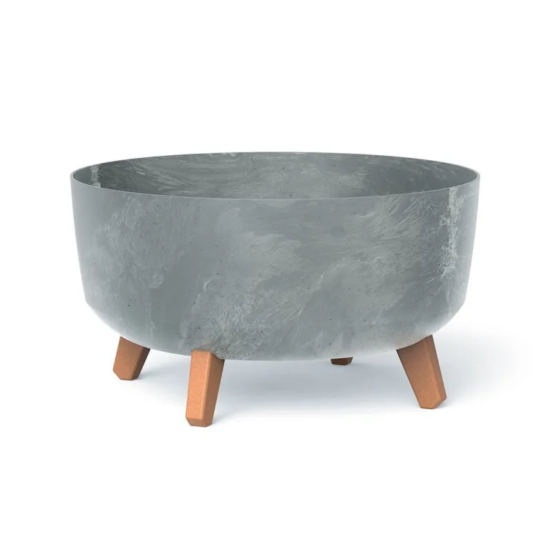 Květináč Prosperplast GRACIA LOW 38 cm beton effect