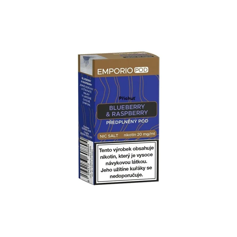 EMPORIO POD cartridge Blueberry & Raspberry 20mg 1Pack