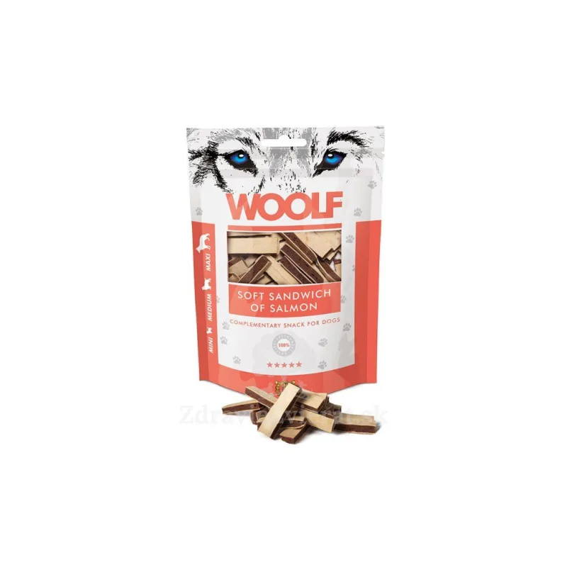 Woolf Snacks Salmon Soft Sandwich 100 g
